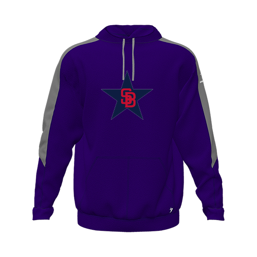 [CUS-DFW-HOOD-FLC-LSL-PUR-YXS-LOGO3] Hoodie (Youth XS, Purple, Logo 3)