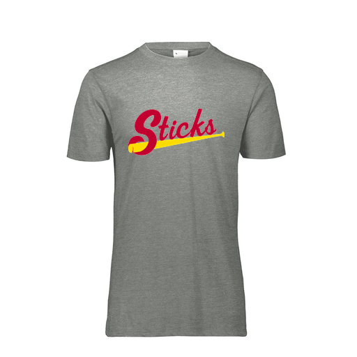 [FTSCUBGY-AS-LOGO1] Decker Men's Tri-Blend T-Shirt - Short Sleeve (Adult S, Gray, Logo 1)