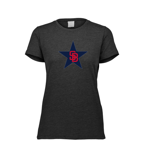 [FTSCUBBK-FAXS-LOGO3] Decker Women's Tri-Blend T-Shirt - Short Sleeve (Female Adult XS, Black, Logo 3)