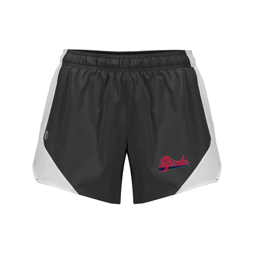 [229489.420.S-LOGO2] Girls Olympus Shorts (Female Youth S, Black, Logo 2)