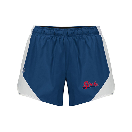 [229489.H03.S-LOGO2] Girls Olympus Shorts (Female Youth S, Navy, Logo 2)
