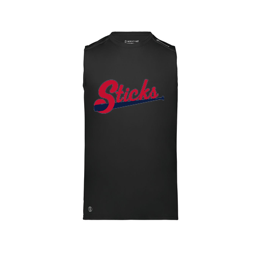 [222593.080.S-LOGO2] Men's CoolDry TankTop (Adult S, Black, Logo 2)