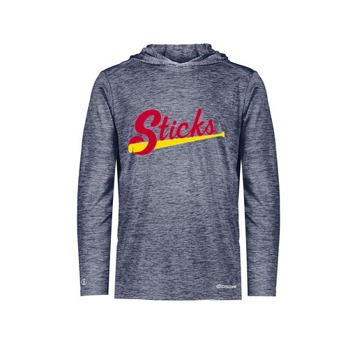 [FOLHCGNV-AS-LOGO1] Decker Men's Charge Hoodie (Adult S, Navy, Logo 1)