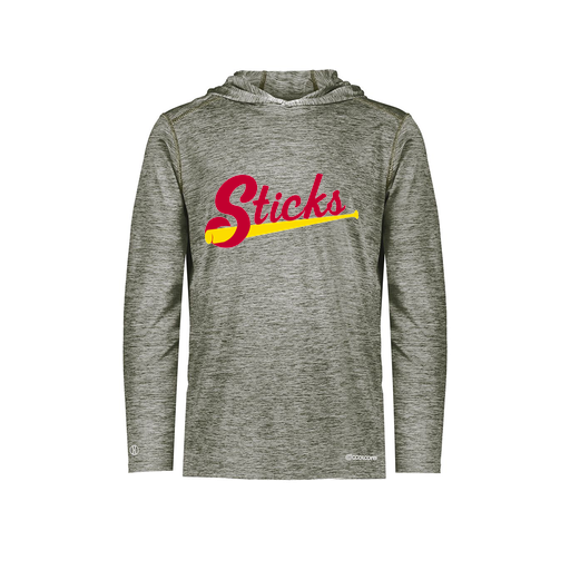 [FOLHCGGY-AS-LOGO1] Decker Men's Charge Hoodie (Adult S, Gray, Logo 1)