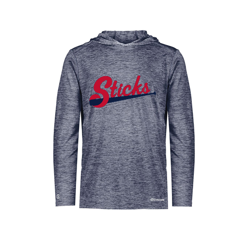 [FOLHCGNV-YS-LOGO2] Decker Youth Charge Hoodie (Youth S, Navy, Logo 2)