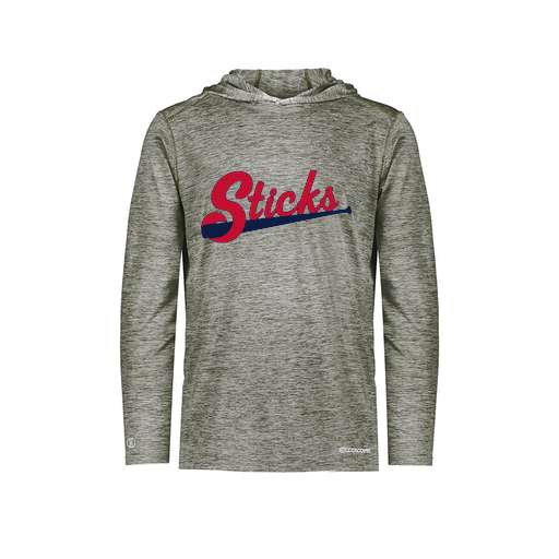 [FOLHCGGY-YS-LOGO2] Decker Youth Charge Hoodie (Youth S, Gray, Logo 2)