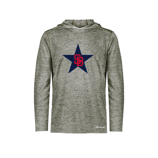 [FOLHCGGY-YS-LOGO3] Decker Youth Charge Hoodie (Youth S, Gray, Logo 3)