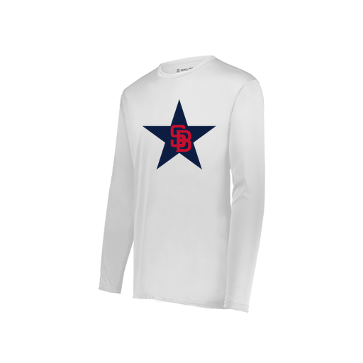 [222822.005.XS-LOGO3] Men's LS Smooth Sport Shirt (Adult XS, White, Logo 3)