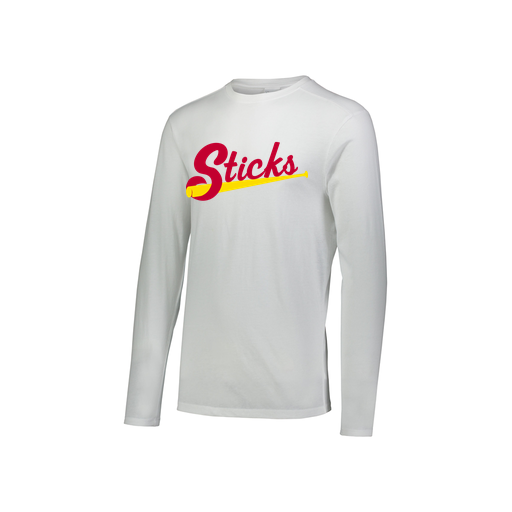 [FTLCUBWH-YS-LOGO1] Decker Youth Tri-Blend T-Shirt - Long Sleeve (Youth S, White, Logo 1)